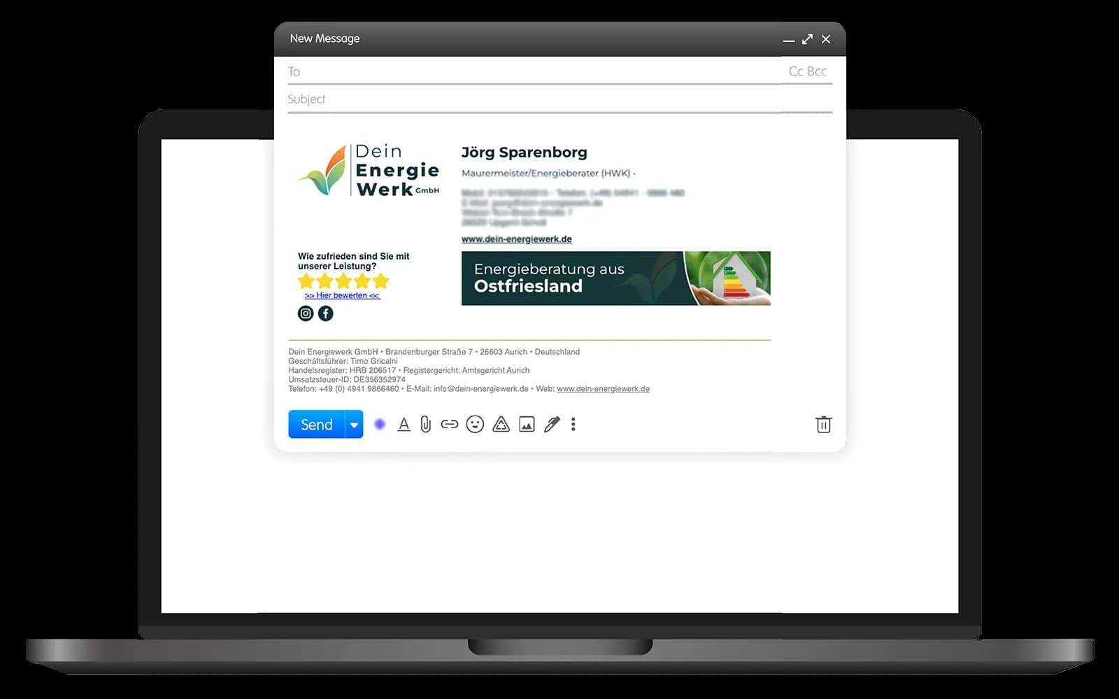 Dein Energiewerk GmbH: E-Mail-Signatur