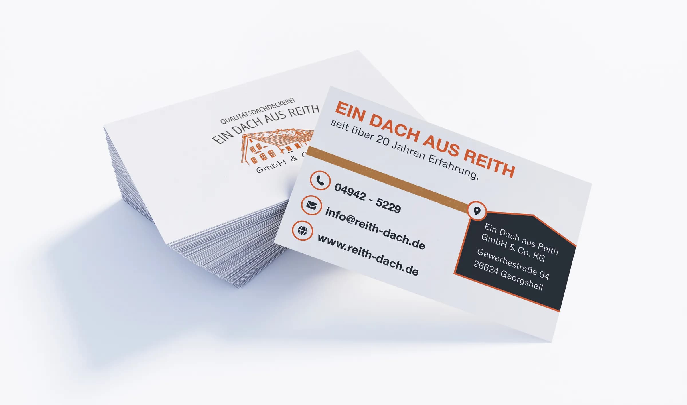 Ein Dach aus Reith GmbH & Co. KG: Visitenkarten mit QR-Code