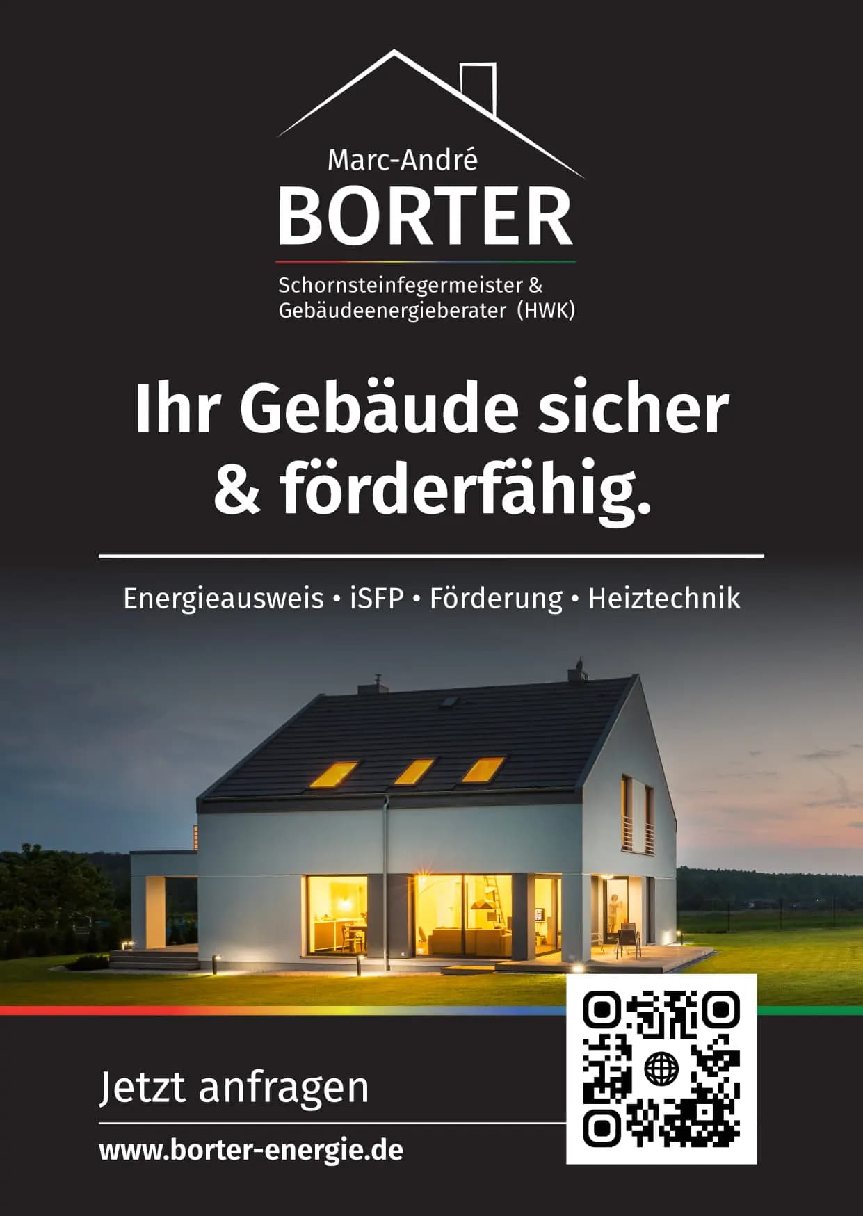 Marc-André Borter: Einlegeflyer A6, Vorderseite